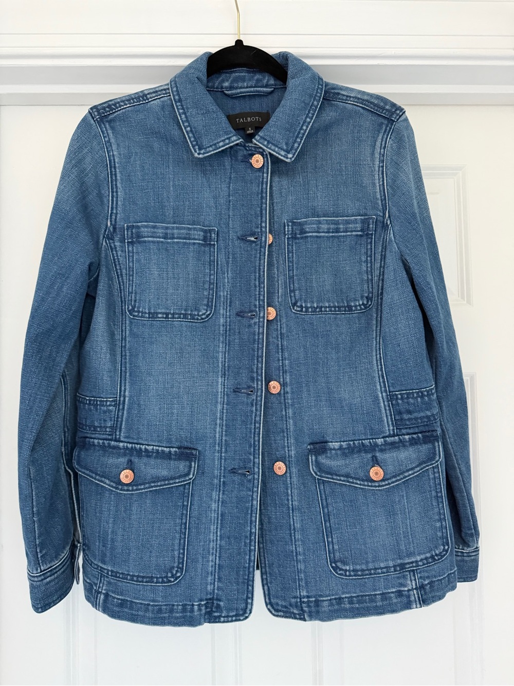 Talbots Blue Denim Workwear Jacket
